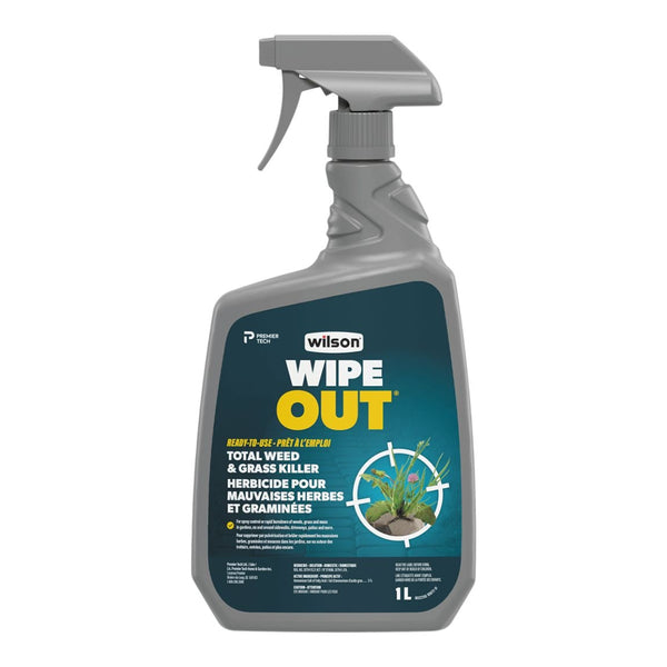 Wilson Wipe Out Ready-to-Use Total Weed & Grass Killer, Herbicide Sprayer, 1-L Z0