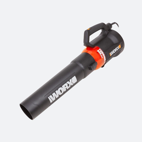 Worx 12 Amp Electric 800 CFM 135 MPH Leaf Blower with Turbine Fan Technology G3