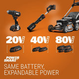 WORX WG929 20V Power Share Cordless Grass Trimmer & Leaf Blower Combo Kit